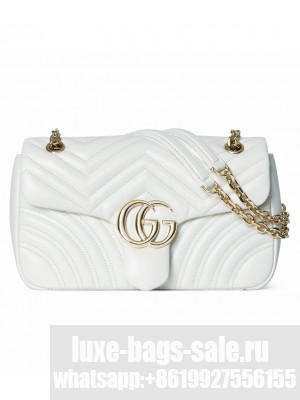 Gucci GG Marmont Large Shoulder Bag 837267 White