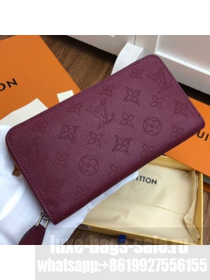 Louis Vuitton Perforated Monogram Calfskin Long Zippy Wallet M58428 Burberrygundy 2019 Collection