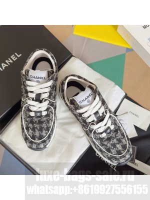 Chanel Tweed & Leather G38299 Sneakers 2024 02