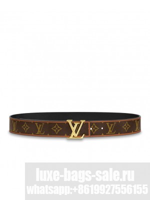 Louis Vuitton LV Chain 30mm Reversible Belt Brown