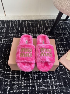 Miu Miu Shearling Slide 03