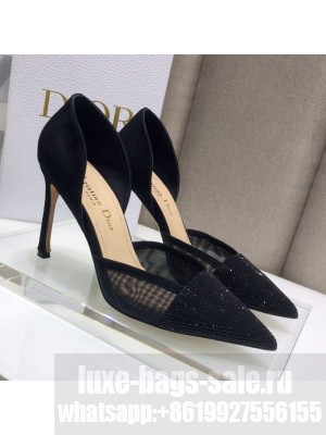 Dior Crystal Suede Pumps 7/9.5cm Black Spring/Summer 2021 Collection