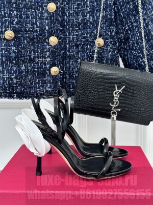 Valentino Garavani Archive Roserouche Sandal in Black