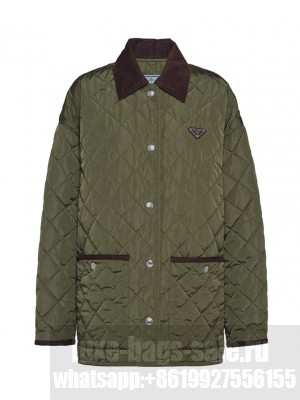 Prada Women's Light Re-Nylon Jacket Dark Green