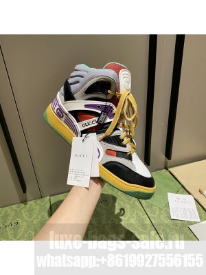 Gucci Unisex Basket High-Top Sneakers 02 2021 Collection