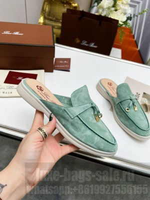 Loro Piana Babouche Charms Walk Loafers Suede Calfskin 2022 Collection 06