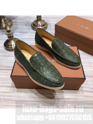 Loro Piana Summer Walk Suede Calf Skin