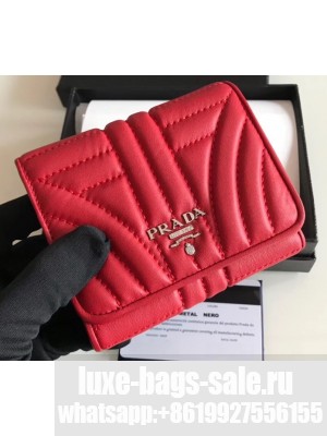 Prada Leather Trifold Compact Wallet 1M0176 03