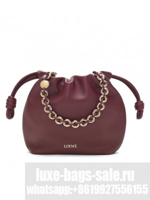 Loewe Mini Flamenco Purse Bag In Mellow Nappa Lambskin Mauve