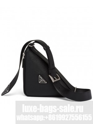 Prada Saffiano Leather Belt Bag Black