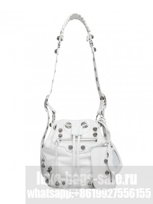 Balenciaga Le Cagole XS Bucket Bag Cream