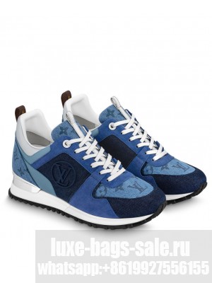 Louis Vuitton Women's Run Away Sneaker 1ABHOH Dark Blue