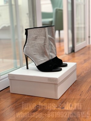 Balmain Calfskin Metal Open Toe Boots 2022 Collection