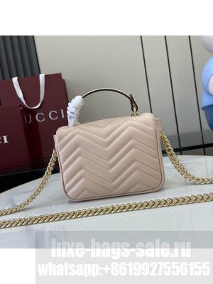 GUCCI GG MARMONT MINI TOP HANDLE BAG 811238 PINK