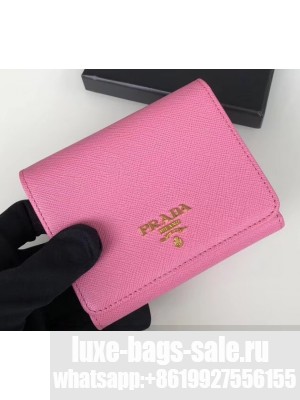 Prada Leather Trifold Compact Wallet 1M0176 10