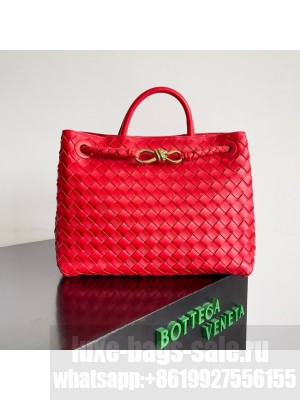 Bottega Veneta Medium Andiamo 766016 red