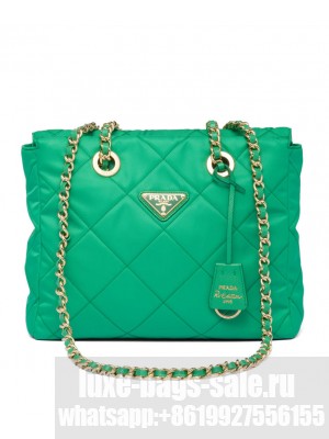 Prada Re-Nylon Tote Bag 1BG468 Green