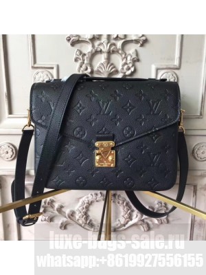 Louis Vuitton Pochette Metis Bag 24cm Monogram Empreinte Canvas Fall/Winter 2017 Collection M41487, Noir