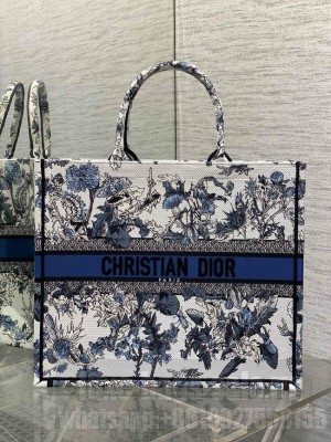 Large Dior Book Tote Embroidery Embroidery M1286ZEDX-4