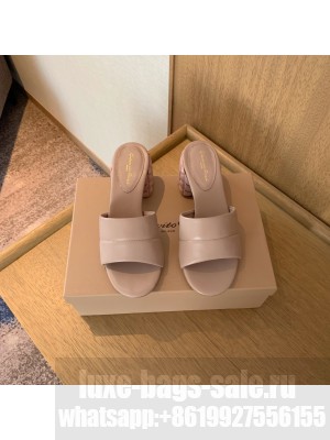 GIANVITO ROSSI FLOREA MULE 60mm sandal nude 2022 Collection