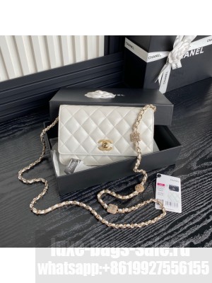 Chanel WALLET ON CHAIN AP4299 white