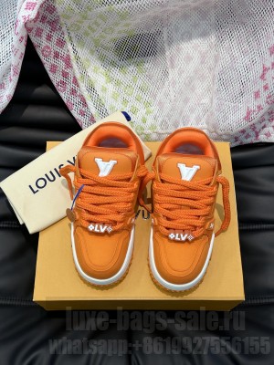 Louis Vuitton Unisex LV Trainer Maxi Yellow Sneaker