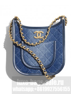 Chanel Hobo Handbag AS4532 Blue