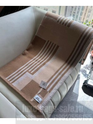 Hermes Avalon Large H LOGO Blanket