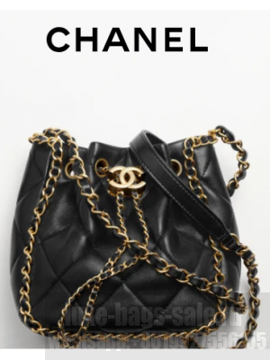Chanel SMALL BUCKET BAG AS5094 black