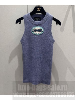 Chanel Women's Knitted Top Purple