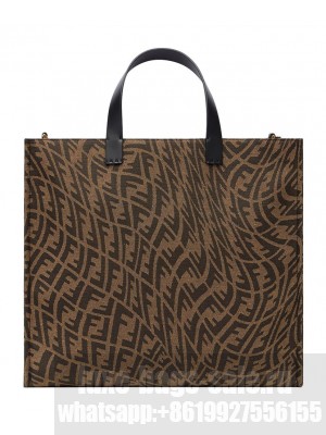 Fendi Shopper 8BH357 Coffee