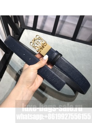 Loewe Width 35mm Leather Belt With Anagram Buckle 040