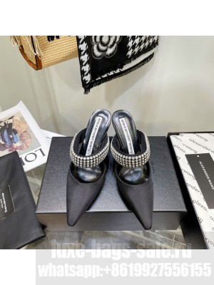 Alexander Wang grace85 crystal mule in nylon 