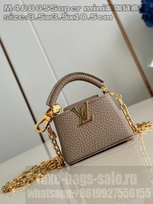 Louis Vuitton Capucines NANO M48865 gray