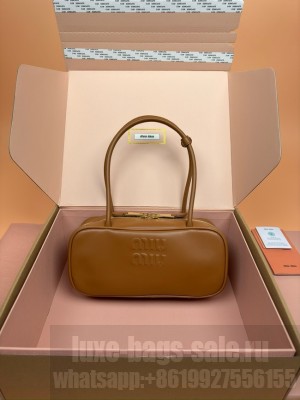 MIU MIU Leather Shoulder Bags 2235 Camel