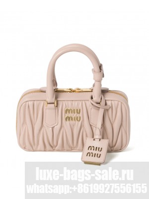 Miumiu Arcadie Matelasse Nappa Leather Mini-bag Pink