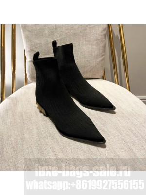 Balmain Women's Stretch Knit Coin Ankle Boots 2022 Collection 01