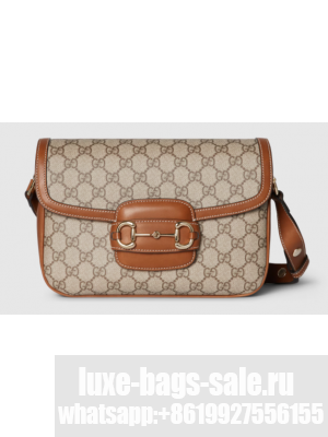 GUCCI HORSEBIT 1955 SOFT MEDIUM SHOULDER BAG 815178 brown