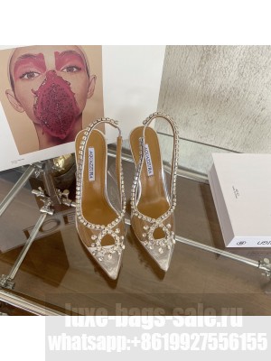 Seduction Crystal Pump 105mm White  2022 Collection