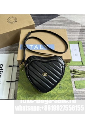 GUCCI GG MARMONT SMALL SHOULDER BAG 751628 BLACK