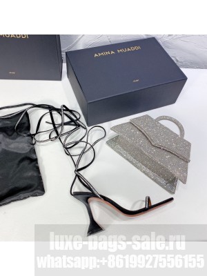 AMINA MUADDIx AWGE LSD embellished leather sandals Black 2021 Collection