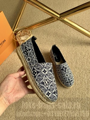LOUIS VUITTON 1A8D4N SINCE 1854 STARBOARD FLAT ESPADRILLE UNISEX BLACK