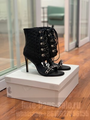 Balmain 10cm Calfskin Lace up Boots 2022 Collection