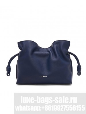 Loewe Mini Nappa Cow Leather Flamenco Handbag Dark Blue