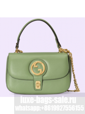 GUCCI BLONDIE TOP-HANDLE BAG 735101 Light green