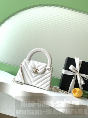 Chanel Mini Shopping Bag AS4416 white