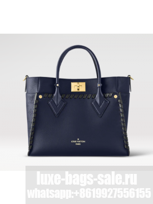 Louis Vuitton On My Side MM M21569 Navy Blue