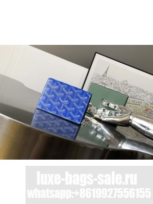 Goyard Malesherbes Card Wallet Blue