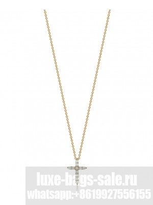 Tiffany Women's Cross Pendant Golden