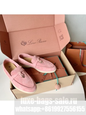 Loro Piana Unisex Summer Charms Walk Suede Loafers 07